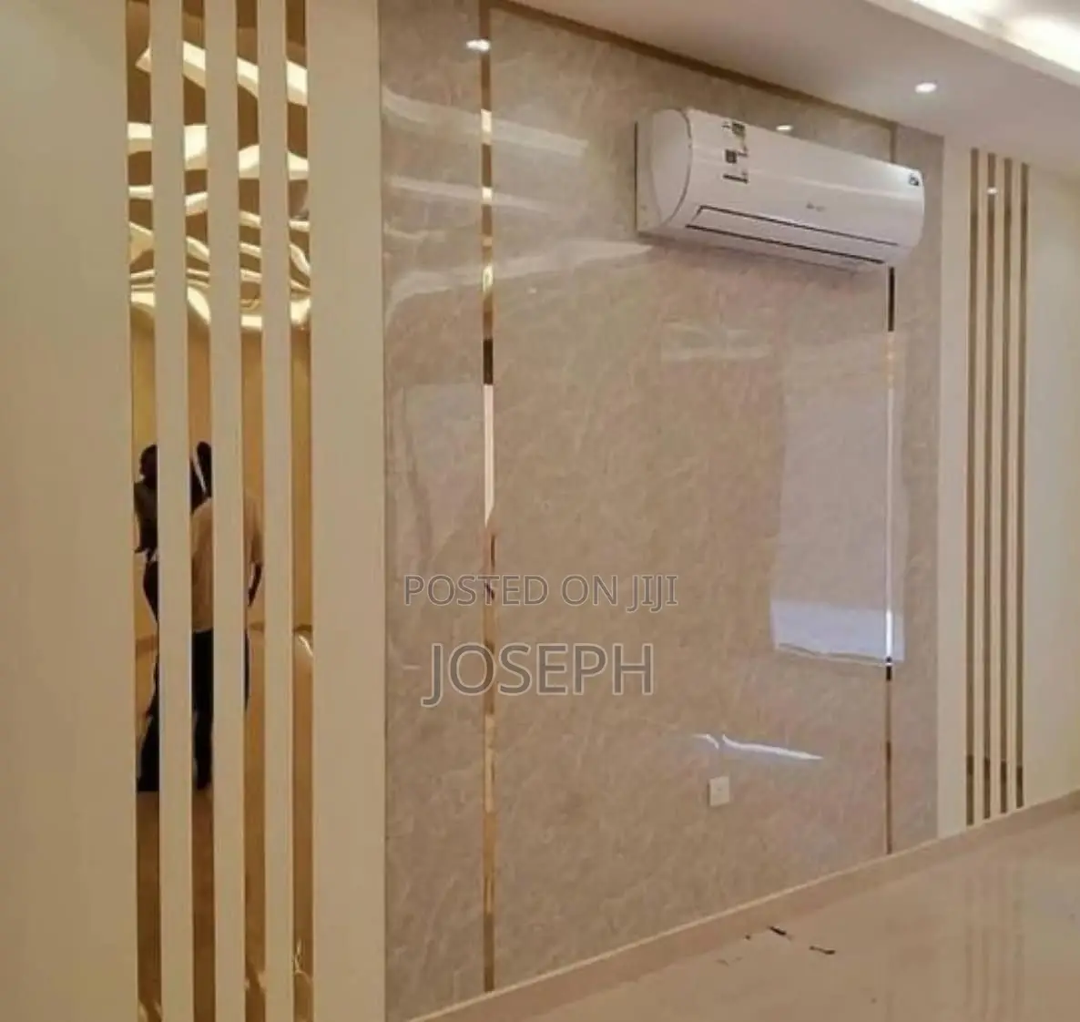 Interior Gold Strip Designs .Silver and Gold