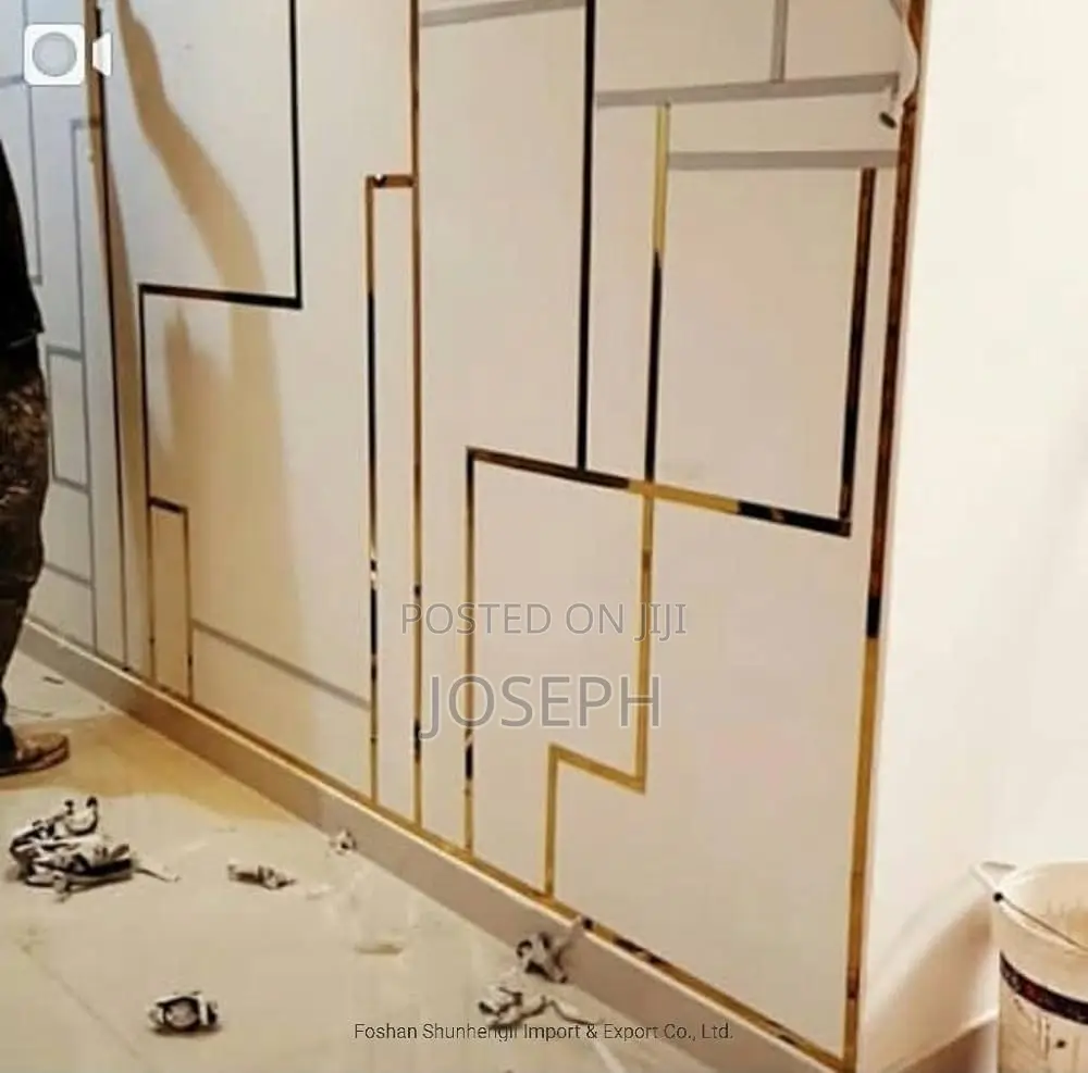 Interior Gold Strip Designs .Silver and Gold