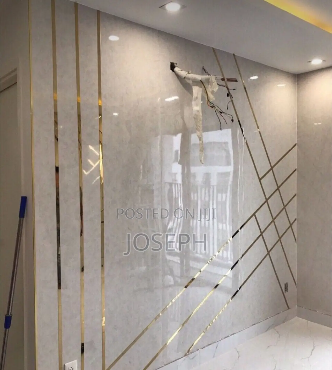 Interior Gold Strip Designs .Silver and Gold