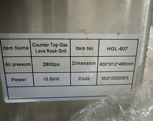 Gas Lava Rock Grill
