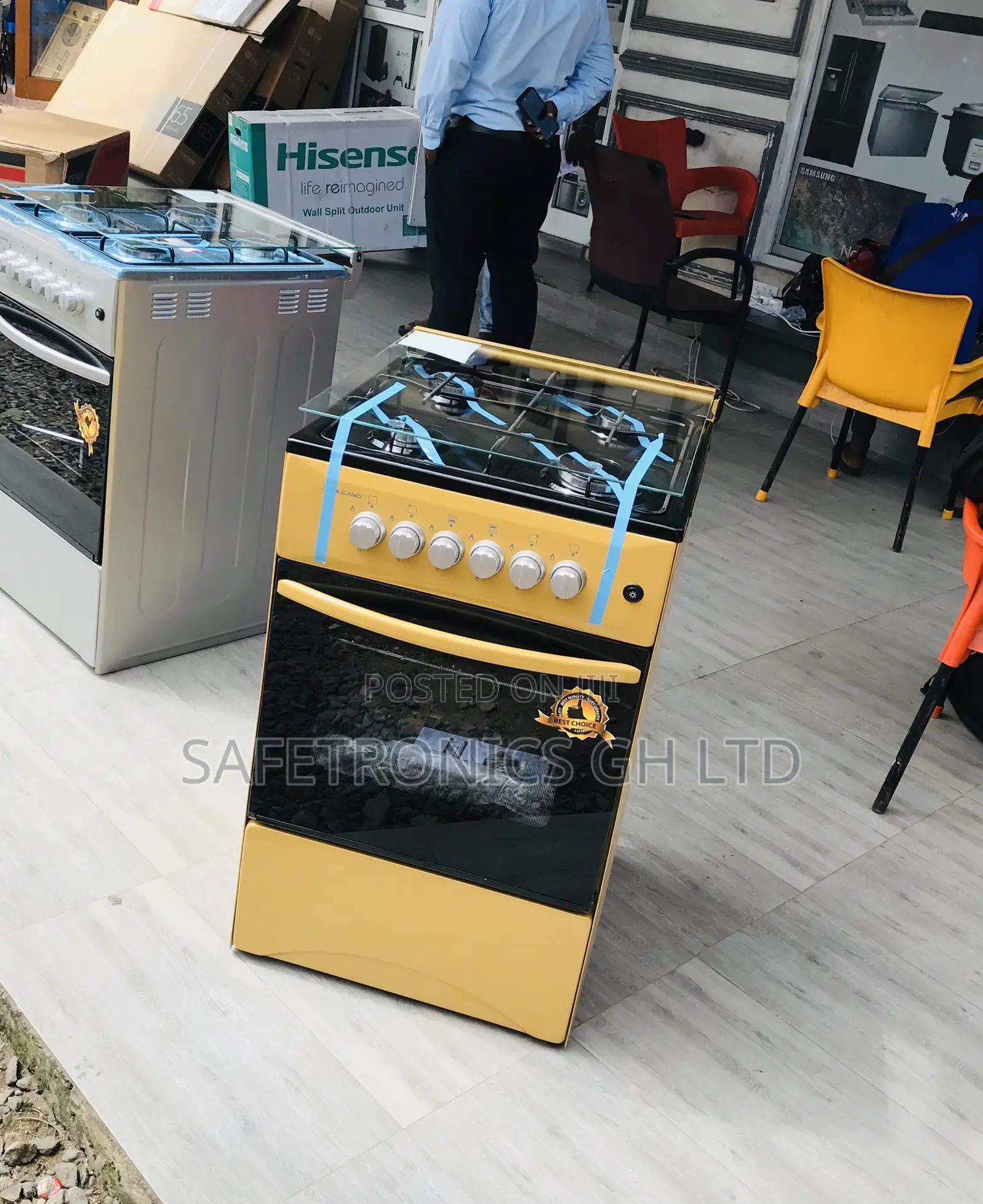 Purchase Gold 4 Burner Gas 50by50 Oven With Grill 