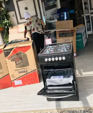 Original Black 4 Gas Cooker Oven With Grill Volcano 50by50 