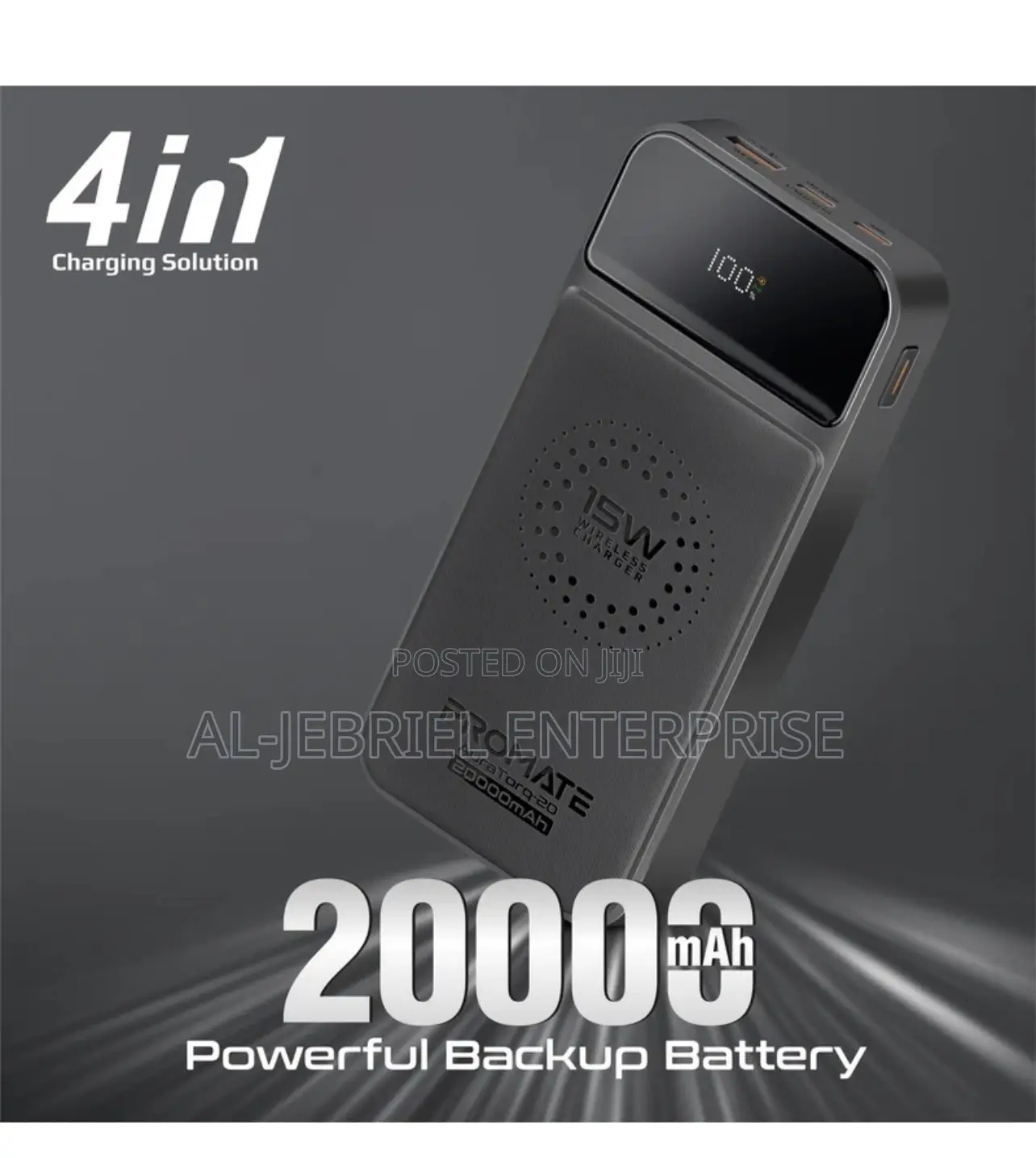 Promate Auratorq-20 20000mah Slim Power Bank