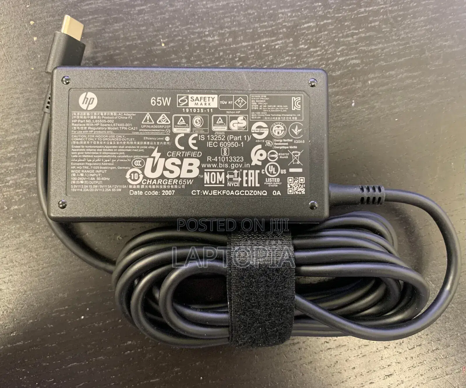 Original HP Type C Charger 65W