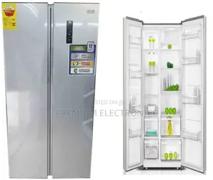 Modern Living 348L Metallic Silver Side-by-Side Nasco Fridge