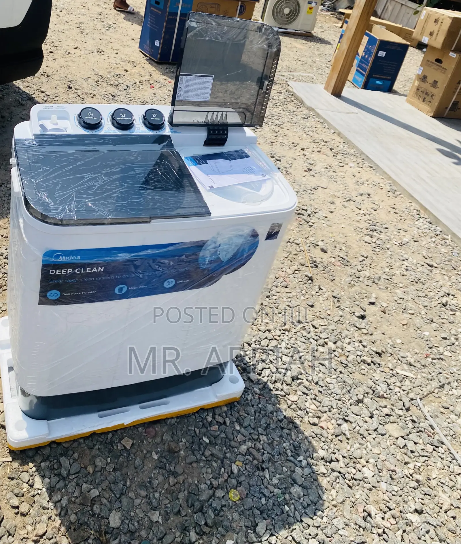 Well Design Spin/Dry Midea 7kg Electric Washing Machine.