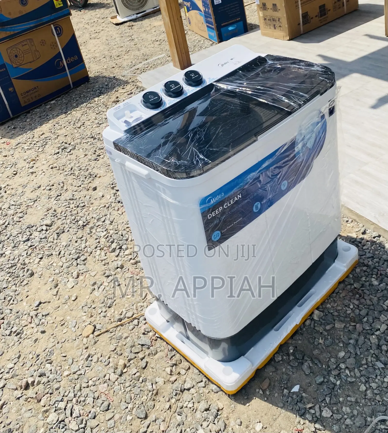 Affordable Midea 7kg Semi-Automatic Washing Machine.