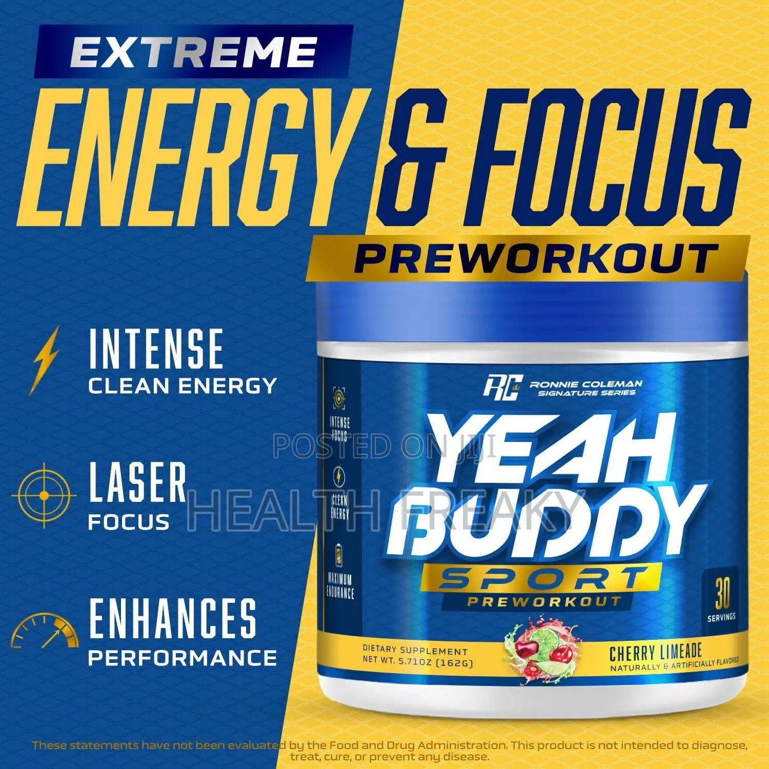 Yeah Buddy Sport Preworkout Powder Energy Endurance Focus