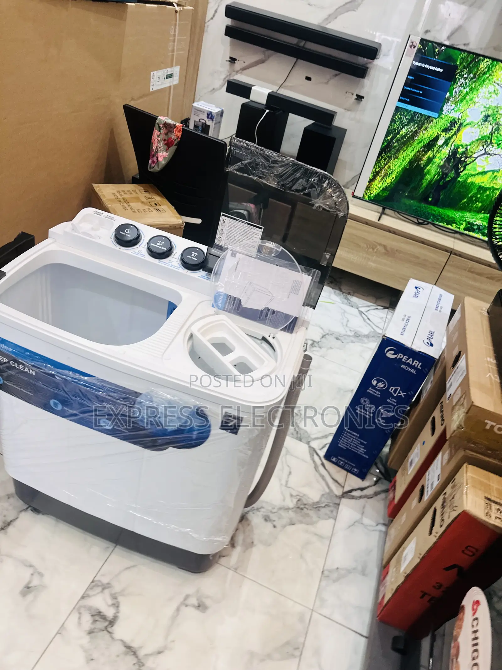Semi Automatic Washing Machine 7kg Topload Midea White