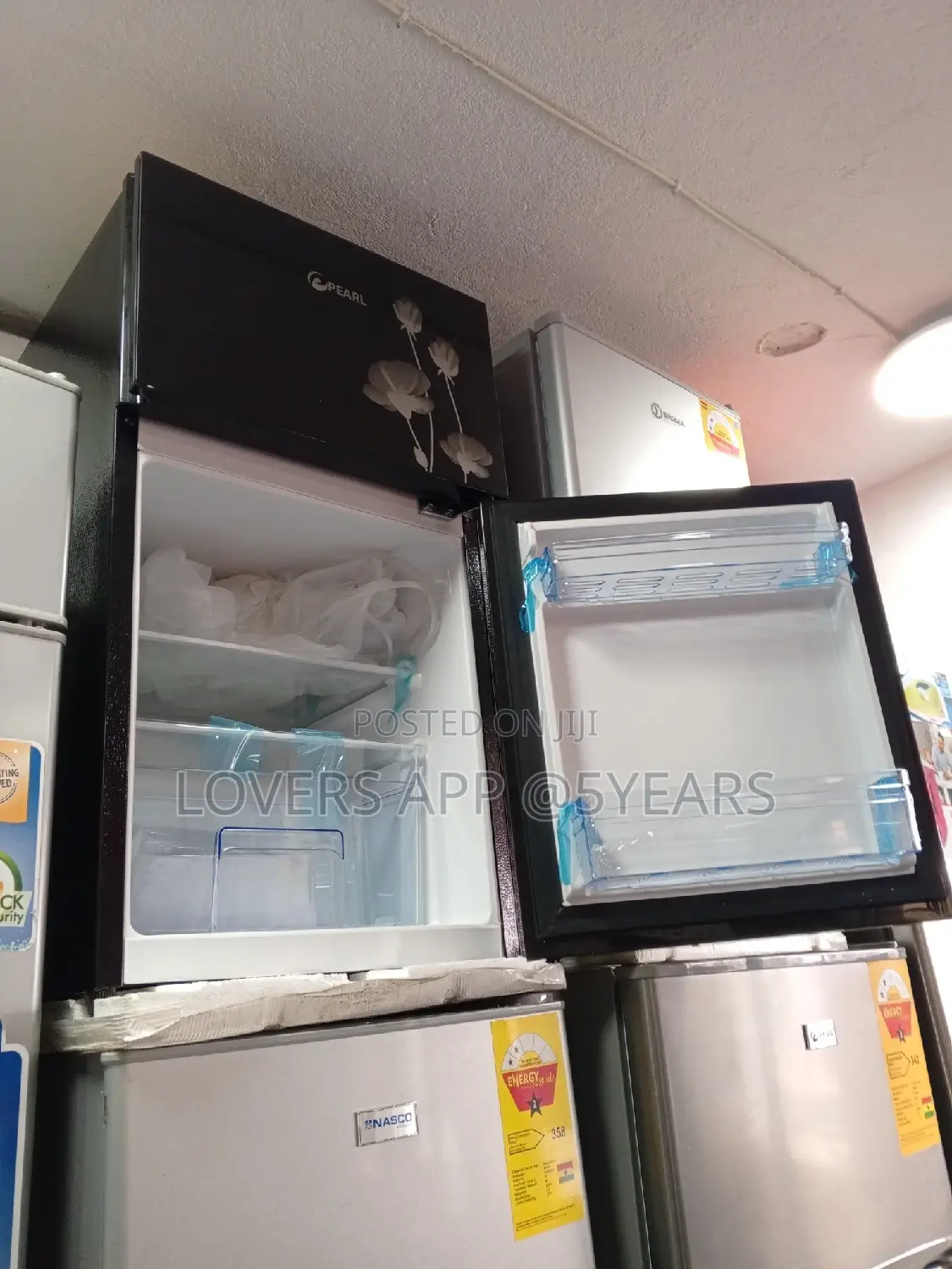 Brand New Pearl Refrigerator Table Top Double Door 10T Brand