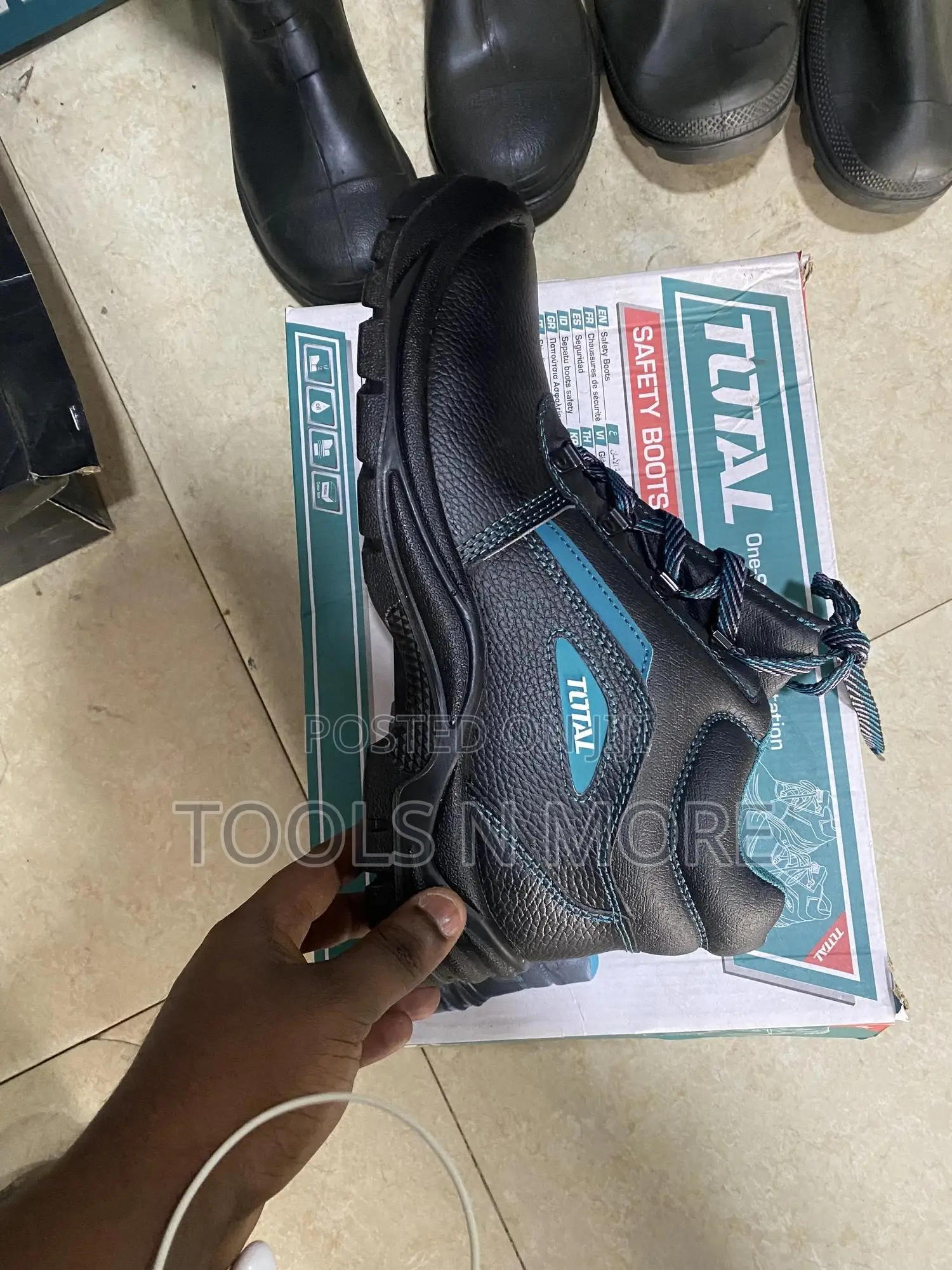 Total Leather Safety Boot