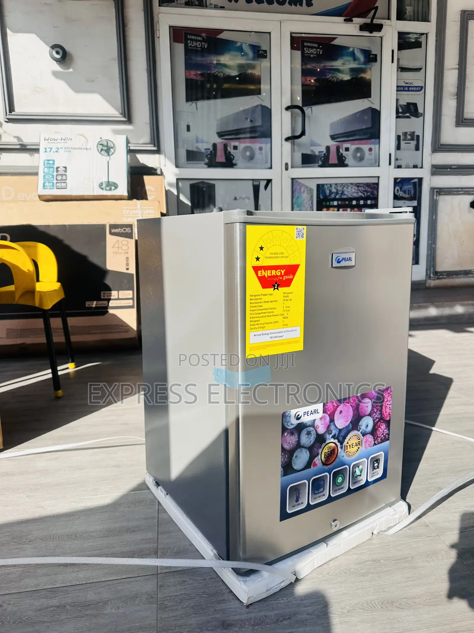 Fast Freezing Single Door Bed Side Pearl Mini Fridge