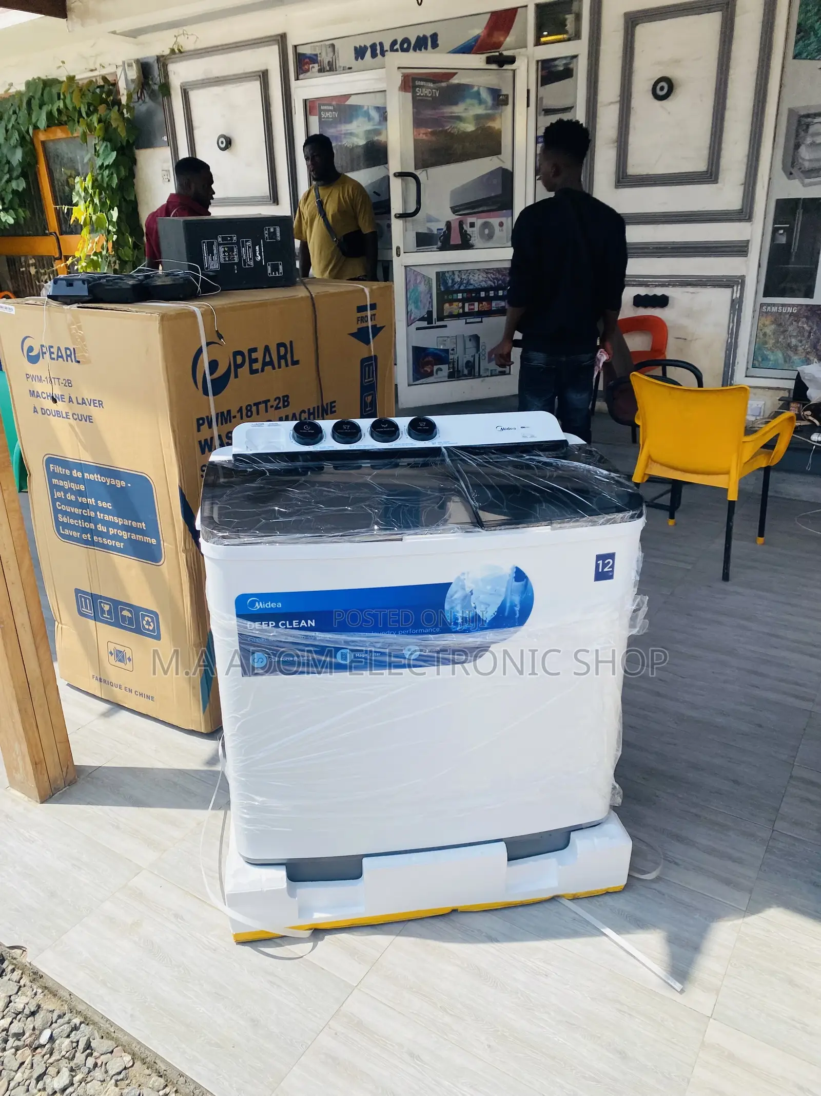 Durable Midea 12kg Semi-Automatic Washing Machine(