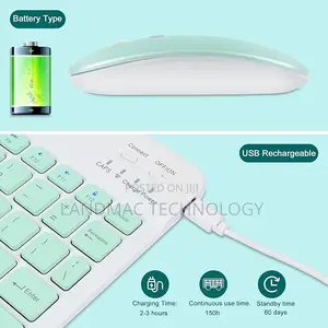 Mini Bluetooth Keyboard And Mouse For iPad, Tablets, Android