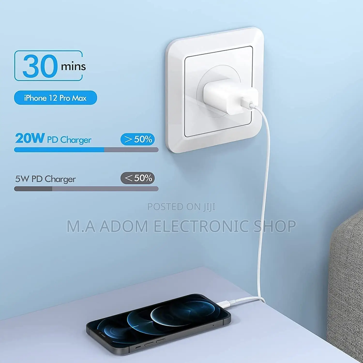 Type C iPhone Travel Charger for All iPhones