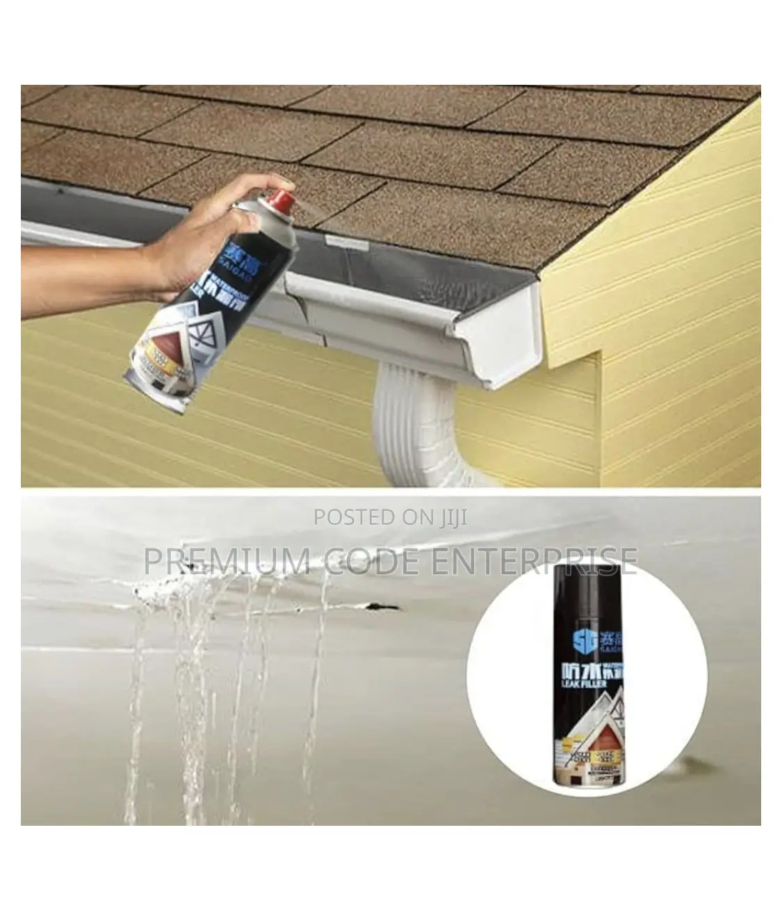 Sealant Spray, Leaksealer, 450ml -Black/Gray/White