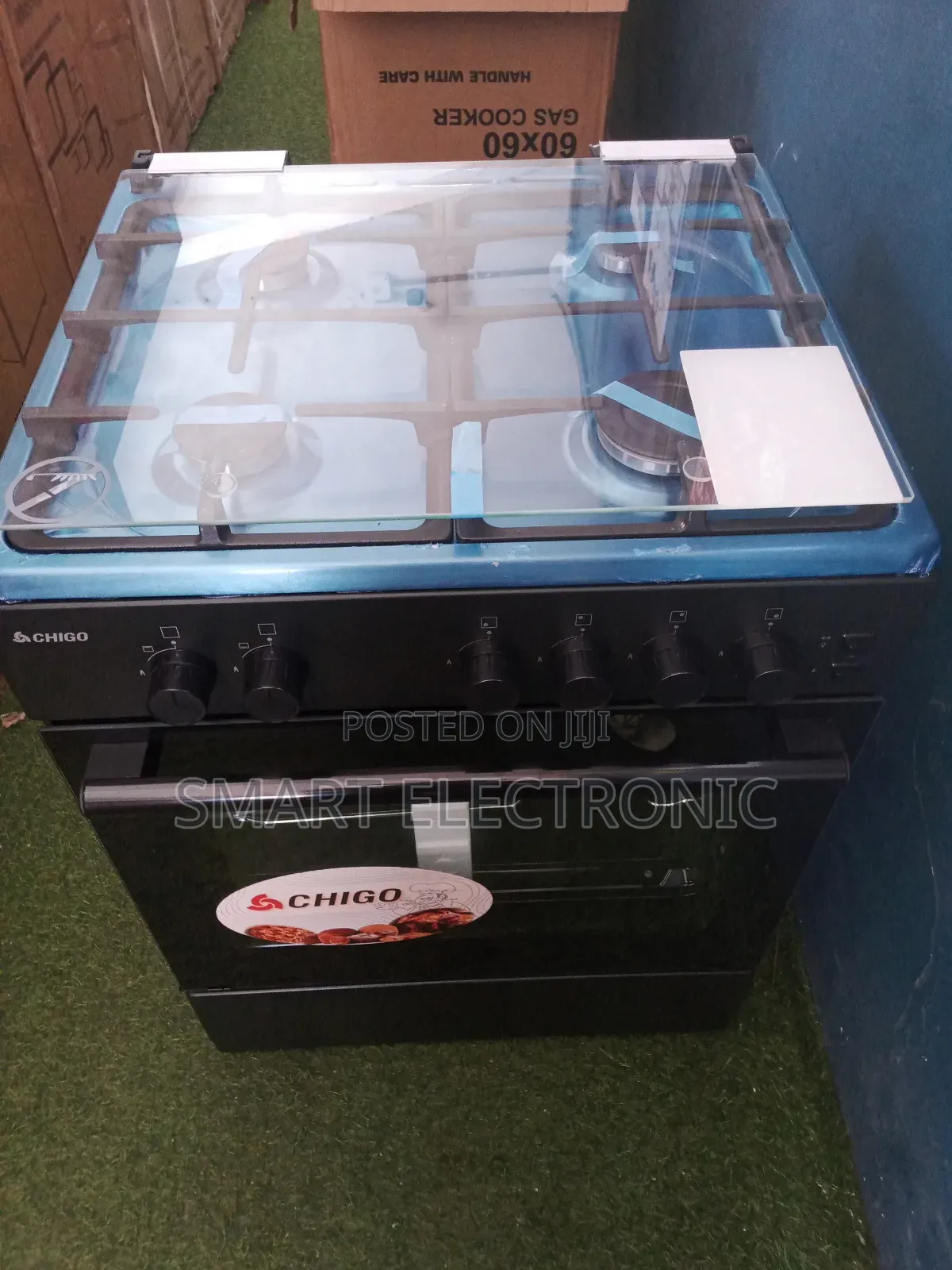 Brand New 60×60 Affordable Gas Cooker Chigo 4burner