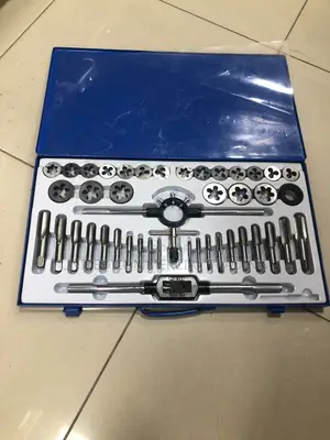Tipe 40pcs Tap and Die Set Sae Alloy Steel Large