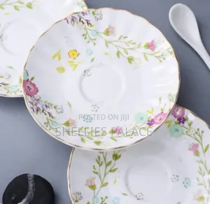Small Fresh Pastoral Style Coffee Cup And Saucer Ceramic