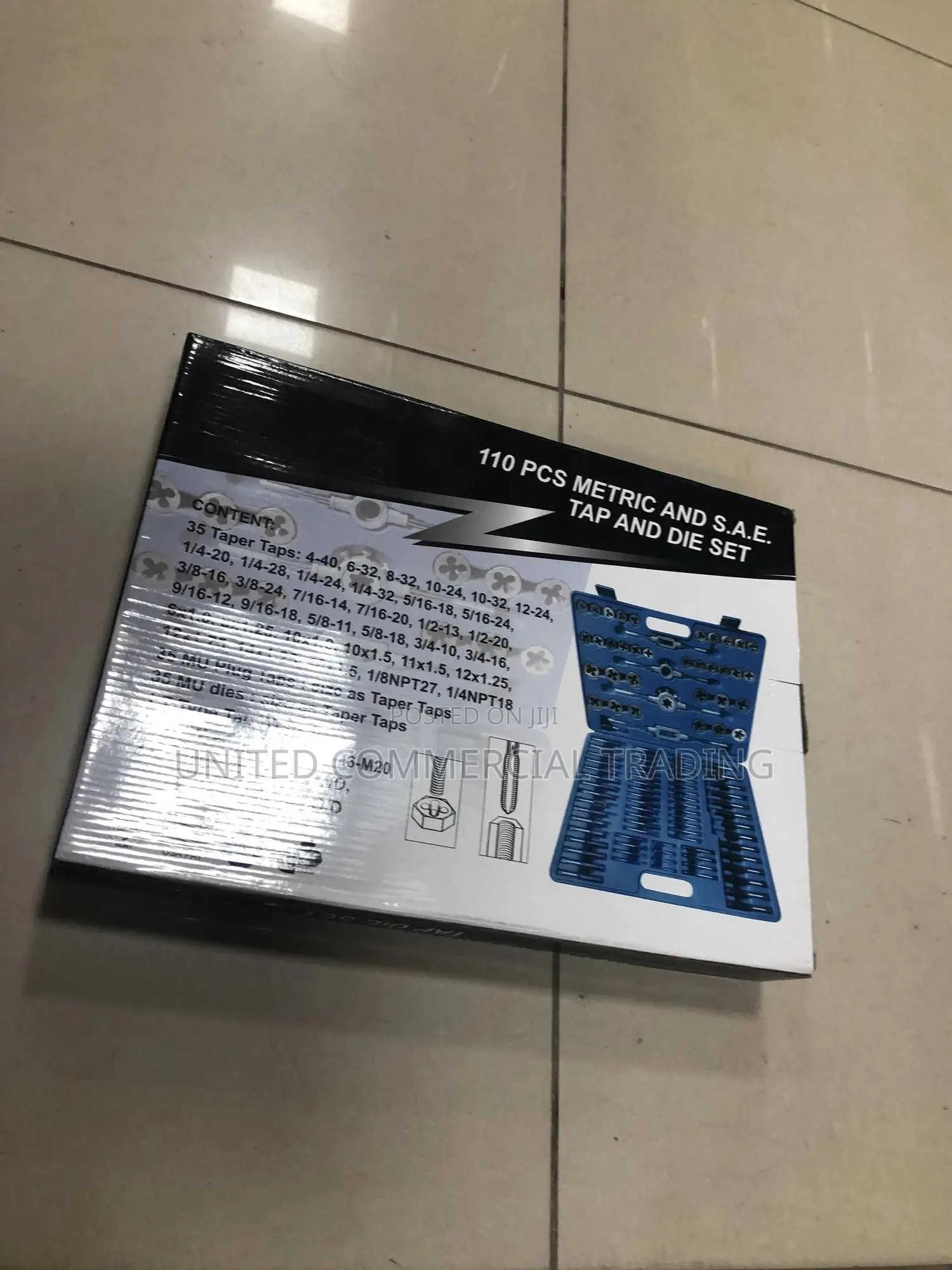 Tera 110pc Metric Tap Die Set
