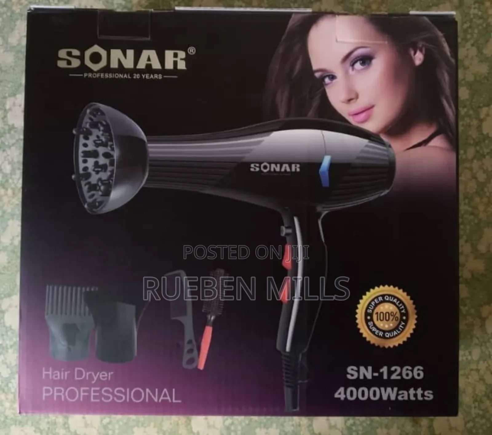 Sonar Sn-1266 Five in 1 High Heat 4000watts Salon Hair Dryer