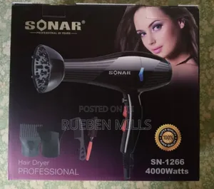 Sonar Sn-1266 Five in 1 High Heat 4000watts Salon Hair Dryer