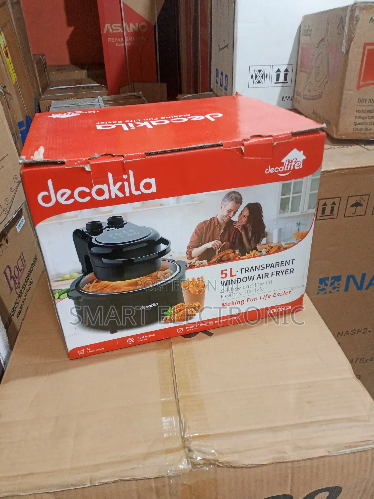 Air Fryer Affordable 5L Decakila Transparent Glass Window
