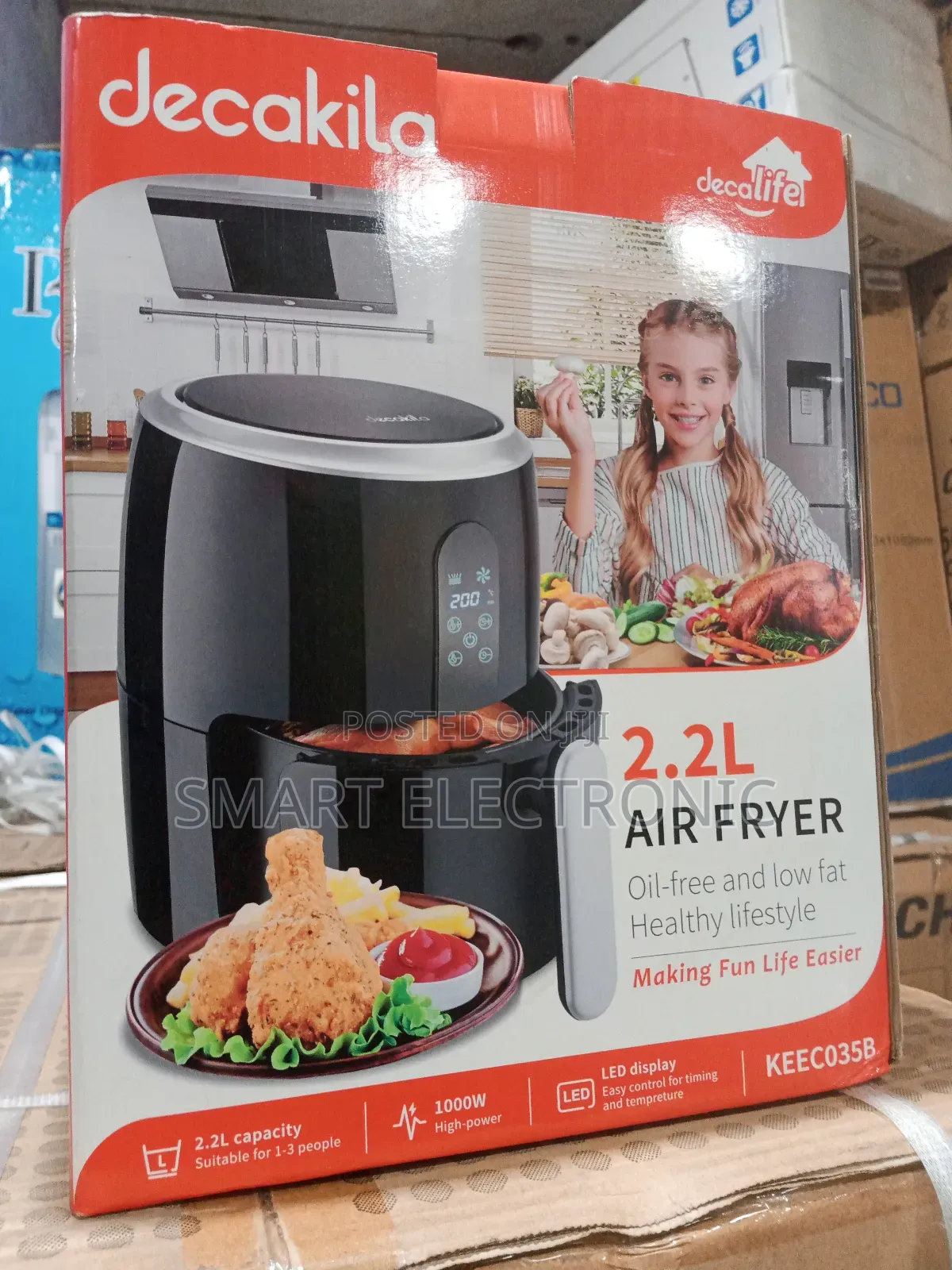 2.2L Decakila Air Fryer New Air Fryer