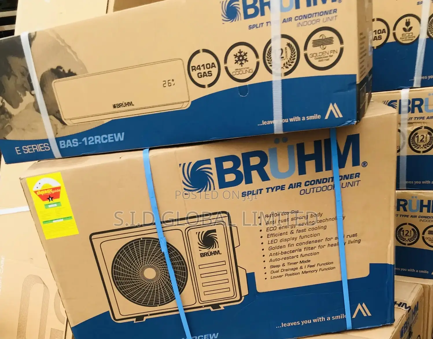 Take Home Bruhm 1.5hp Inverter Split Ac Bas-12icxw