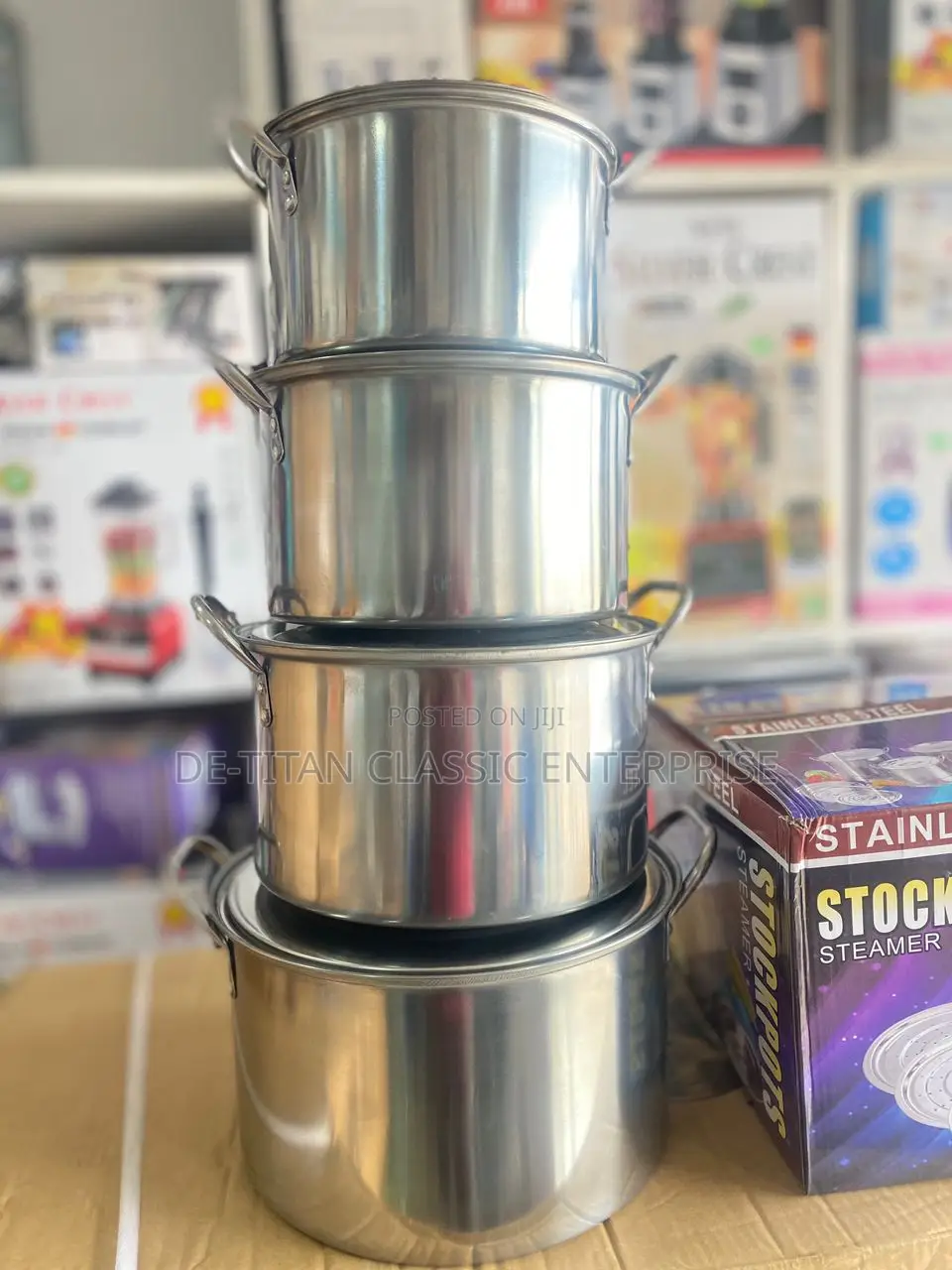 Stainless Steel 4 Set Cooking Pot