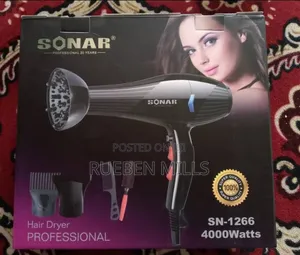 Photo - Five in One Black Sonar Salon Hair Dryer 4000 Watts