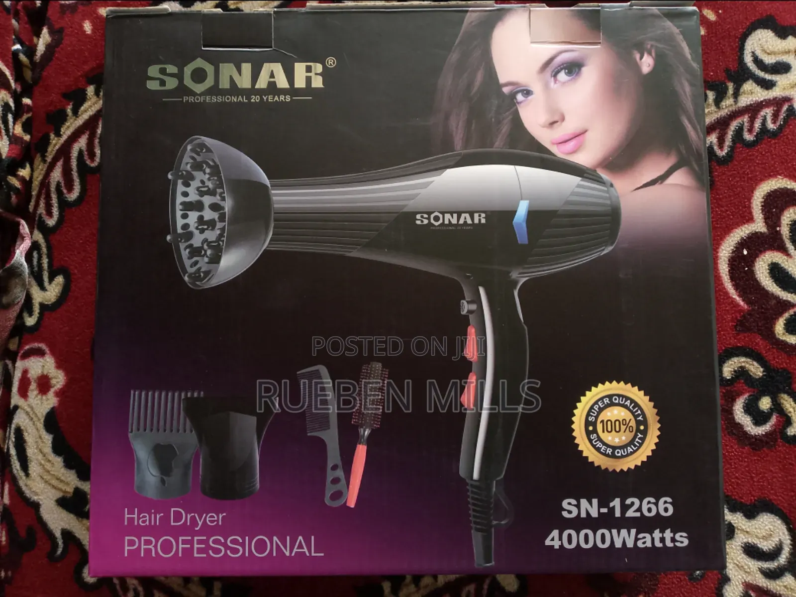 Salon Blow Dryer 5 in One High Heat 4000watts Sonar Sn 1266