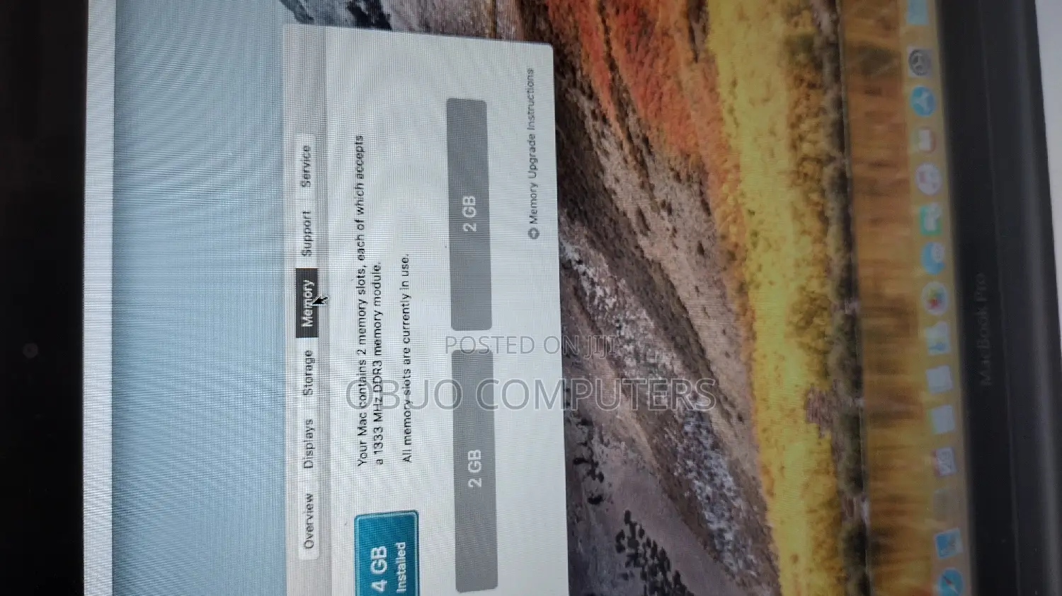 Laptop Apple MacBook Pro 2012 4GB Intel HDD 500GB