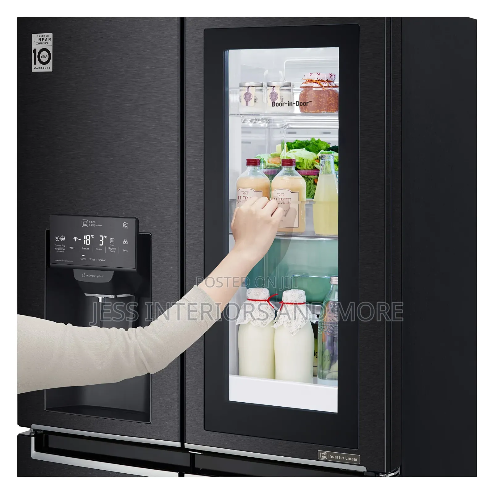 LG 508L Instaview Fridge | SLIM MULTI-DOOR With Thinq