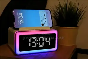 4 in-1bedside Companion With Wireless,Speaker,Light, Alarm