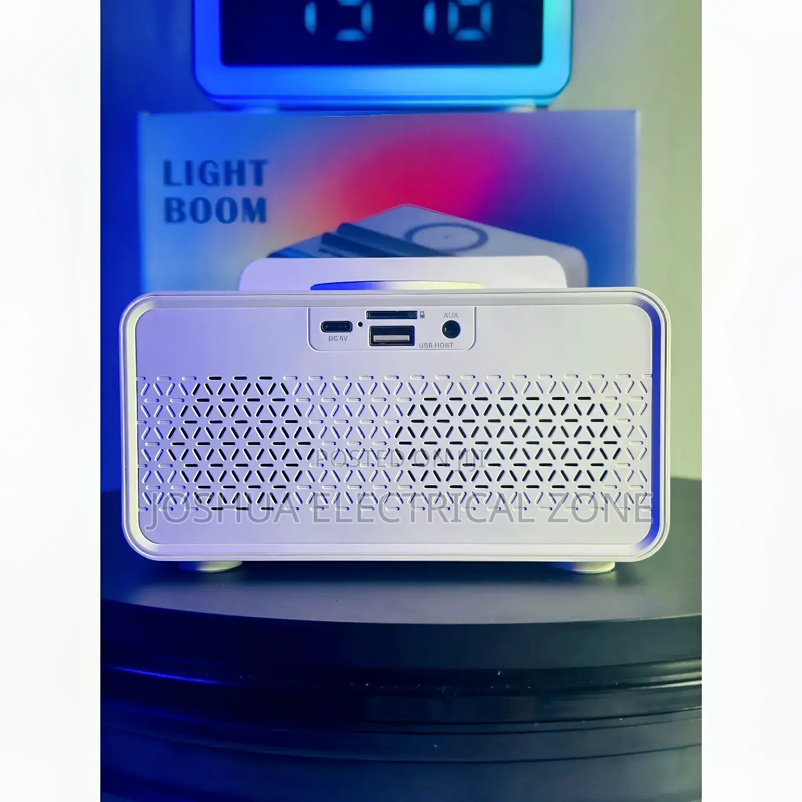 4 in-1bedside Companion With Wireless,Speaker,Light, Alarm