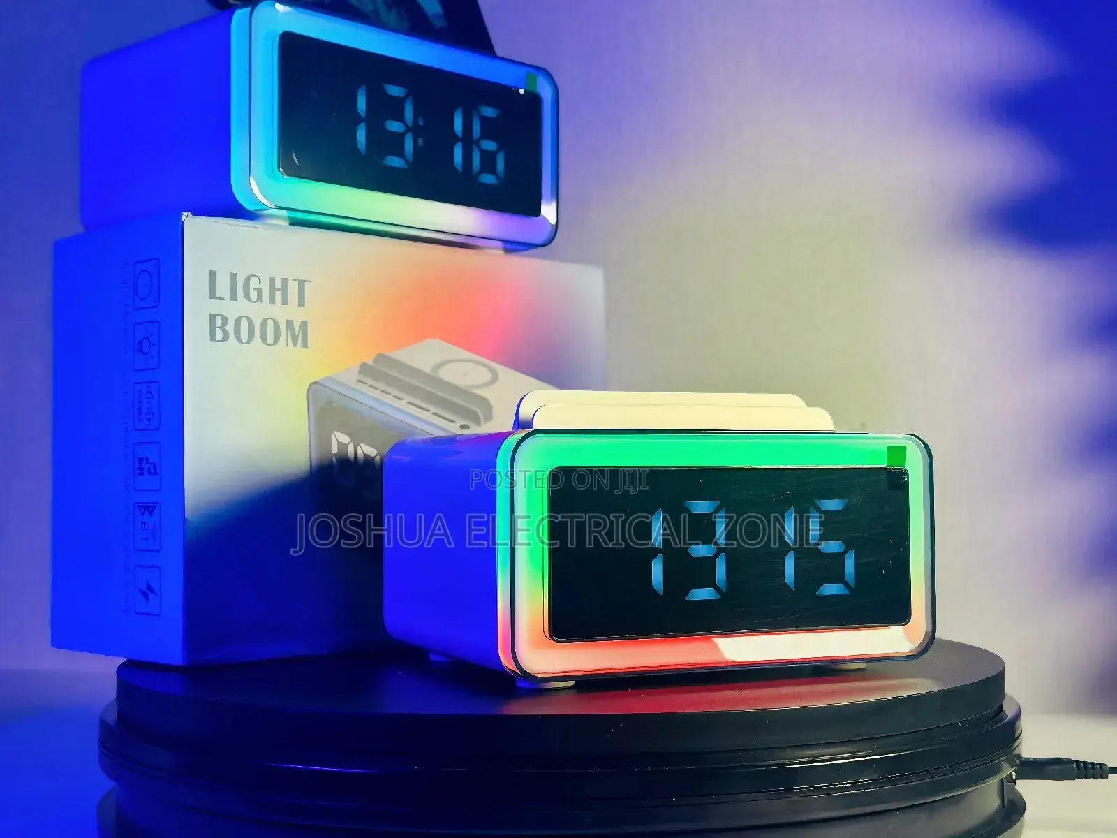 4 in-1bedside Companion With Wireless,Speaker,Light, Alarm