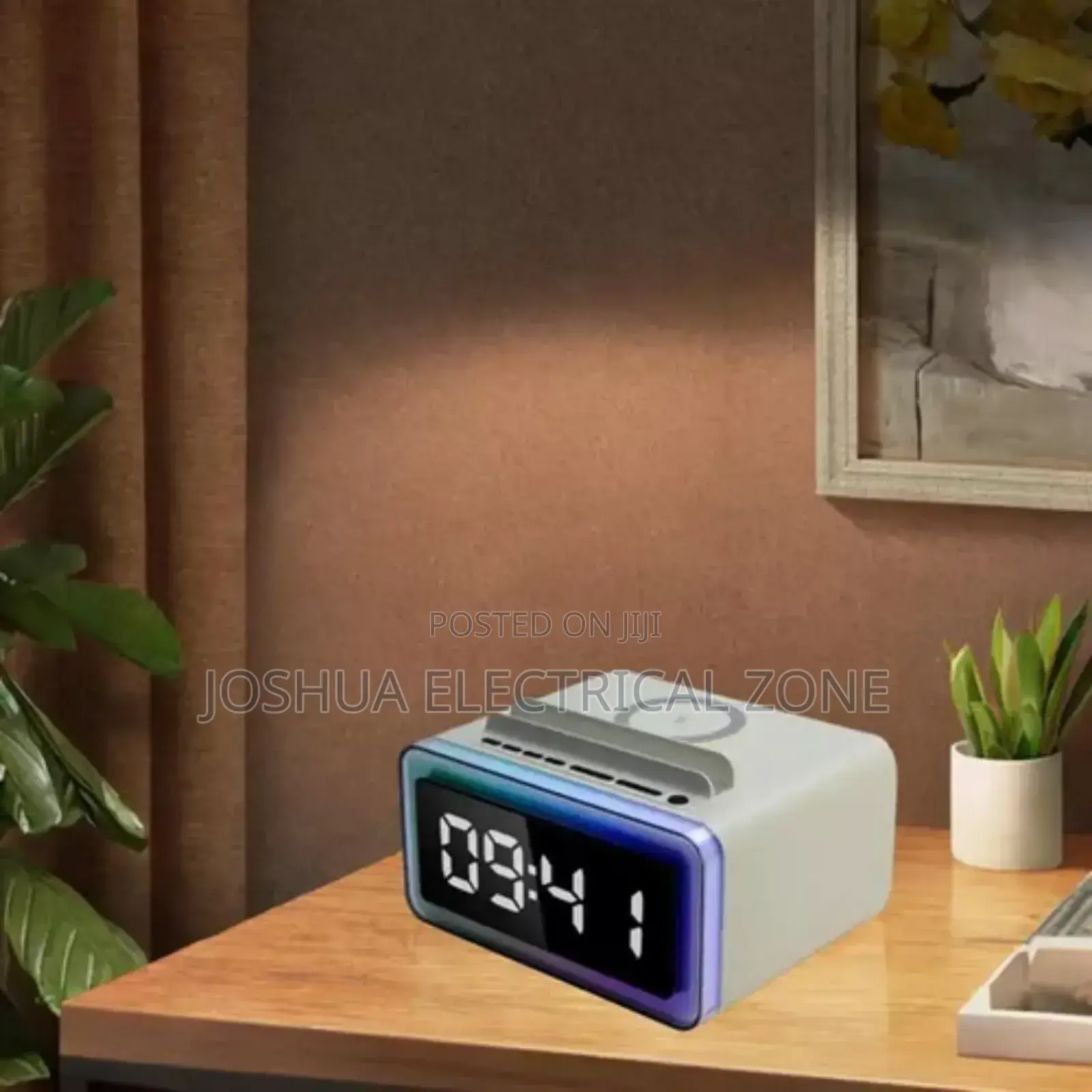 4 in-1bedside Companion With Wireless,Speaker,Light, Alarm
