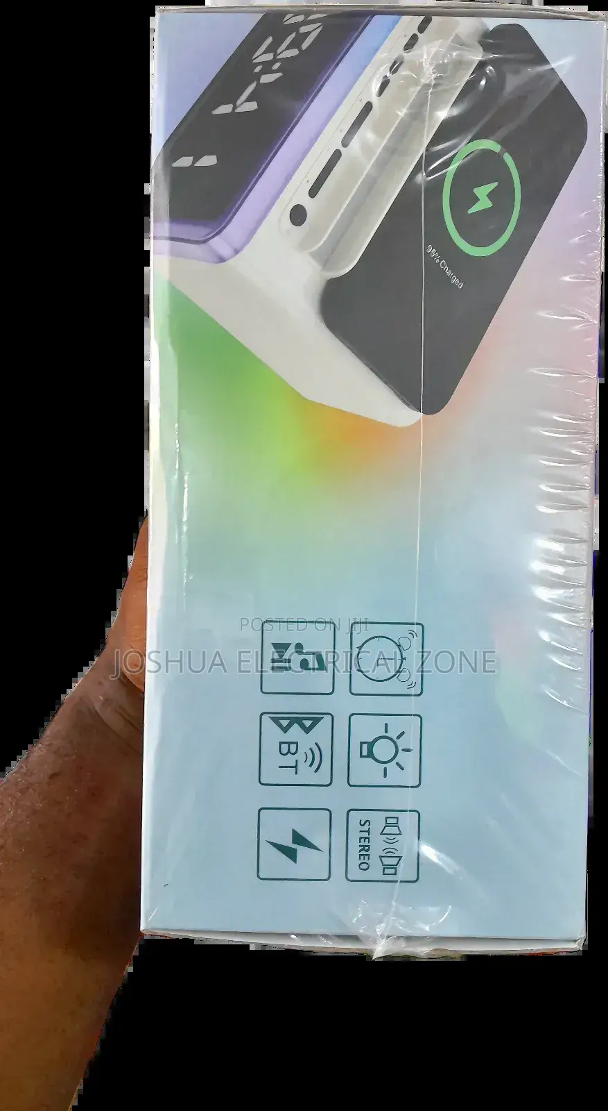4 in-1bedside Companion With Wireless,Speaker,Light, Alarm