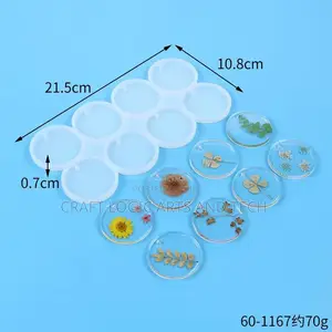 Silicone Mold 8-in-1 Round Circular Resin Mold Gh₵50