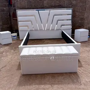 Double Bed Frame With Ottoman and Side Drawers