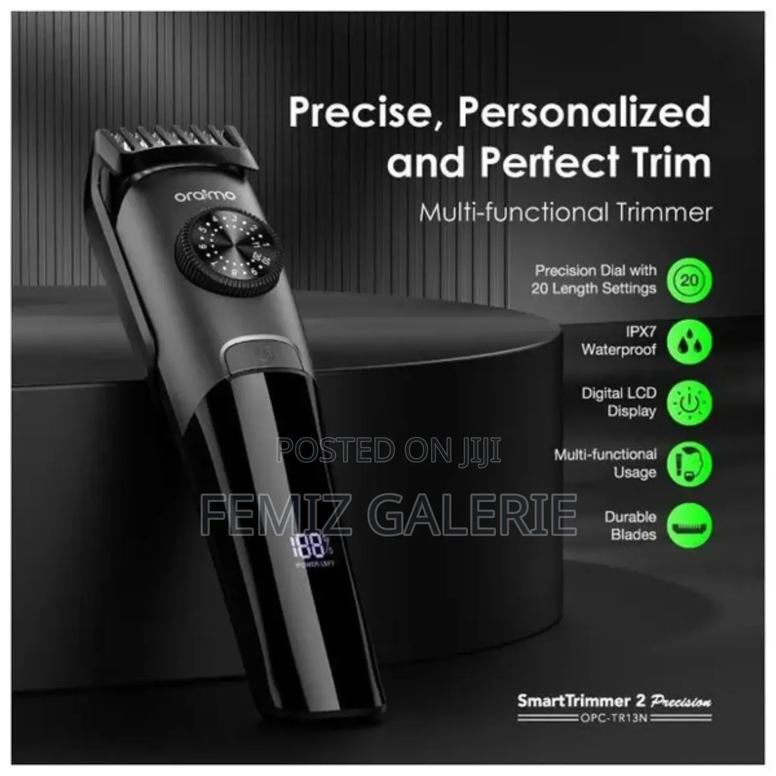 Oraimo Smart Trimmer 2 Durable Precision Dial Trimmer