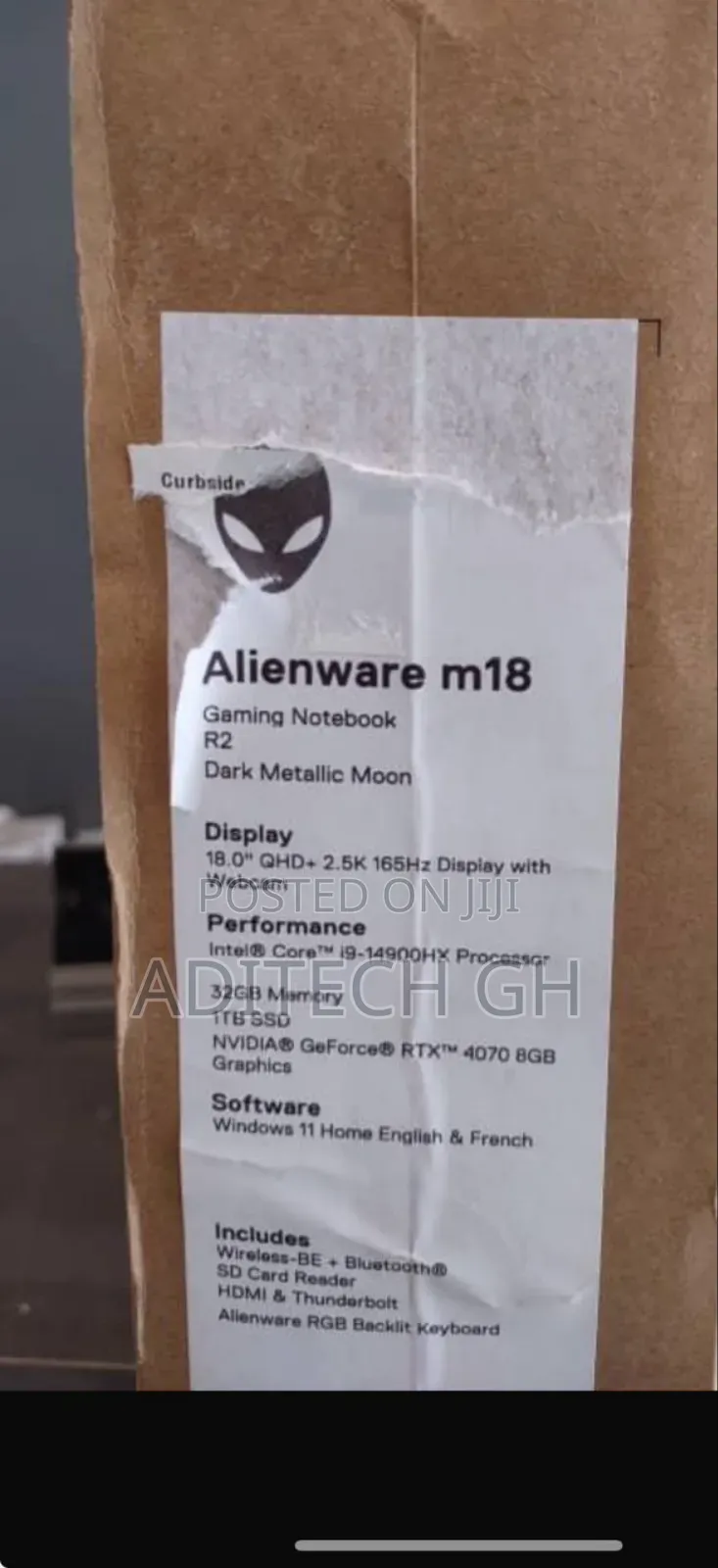 New Laptop Alienware M17x R2 32GB Intel Core i9 SSD 1T