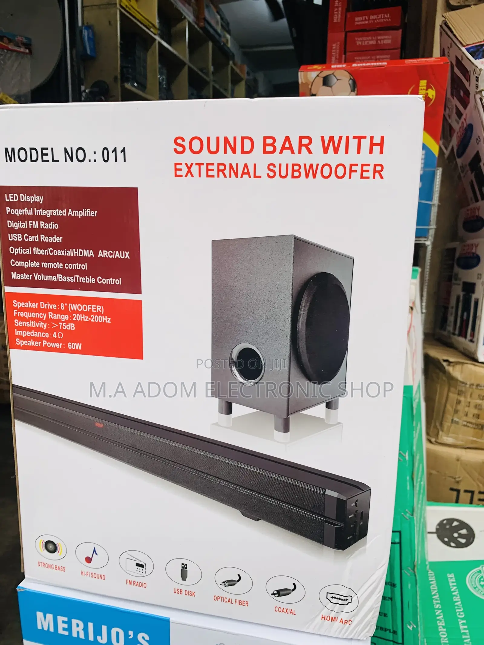 Merijo 300watts 3.1ch Bluetooth Sound Bar