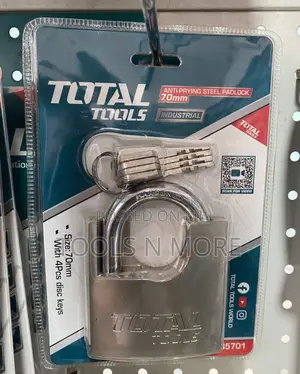 TOTAL Anti Prying Steel Padlock 70mm