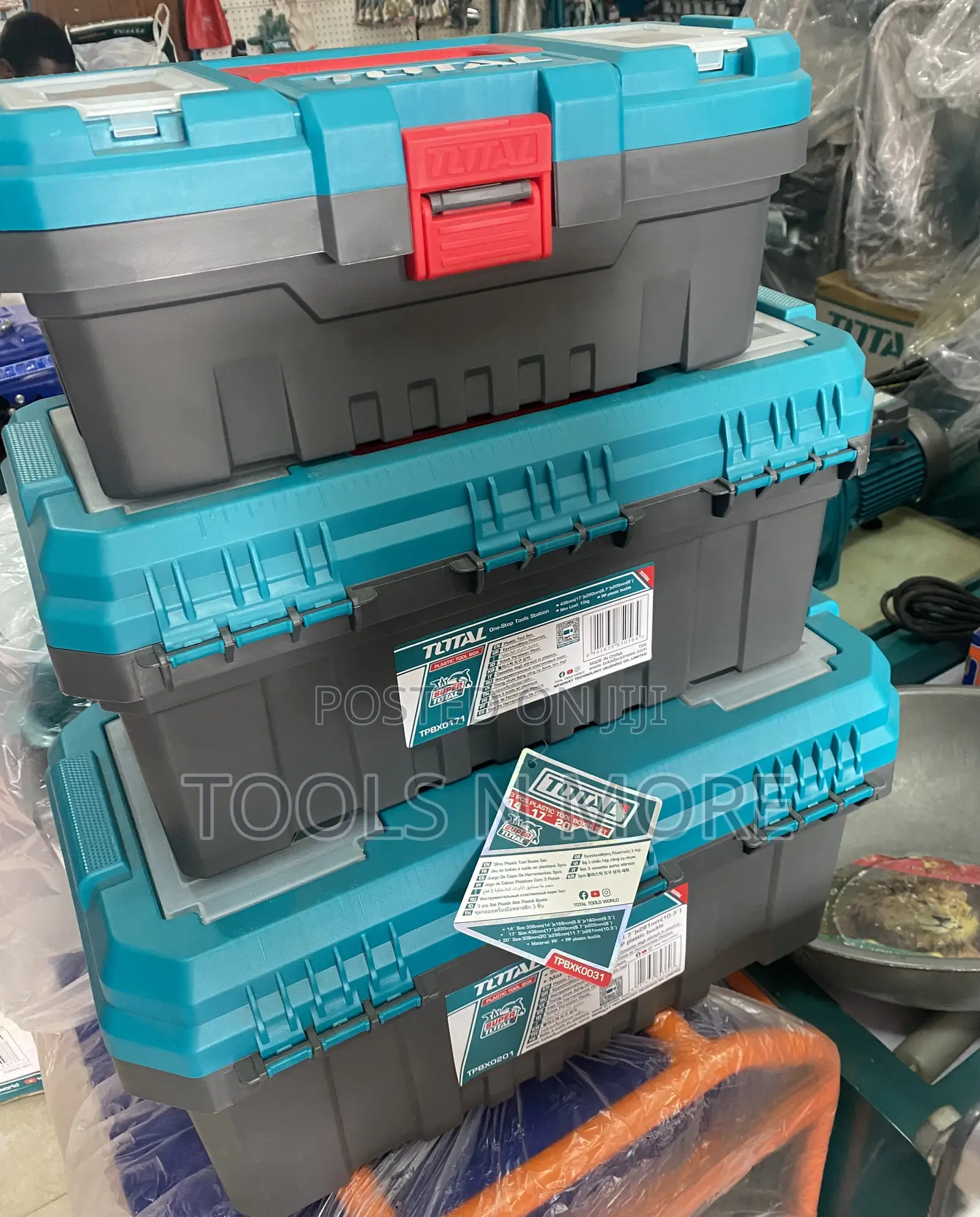 TOTAL 3-PCS Tools Boxes Set
