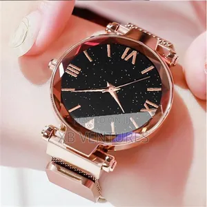 Magnetic Steel Band Quartz Watch Set