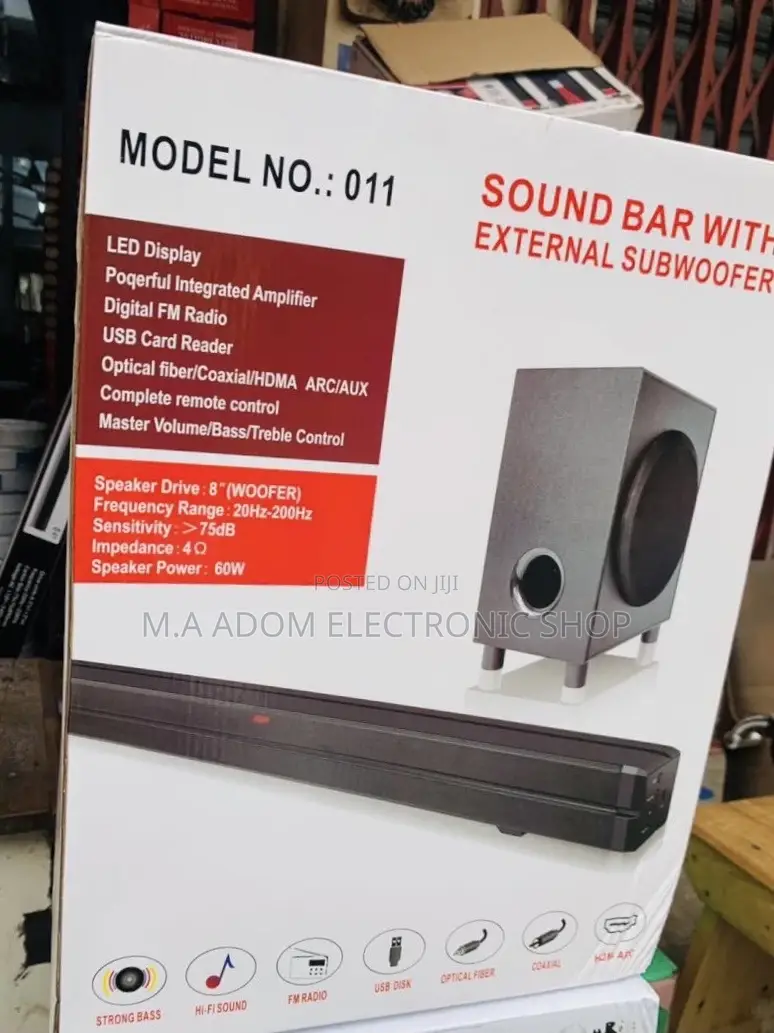 Brand New Merijo Bluetooth Sound Bar(300watt)3.1ch.