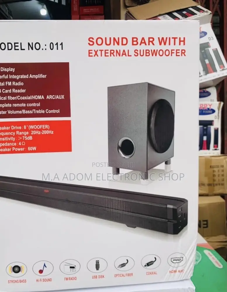 Durable Merijo 300watt Bluetooth Sound Bar System(3.1ch).