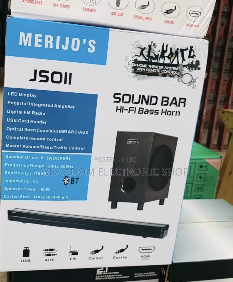 Original Merijo Bluetooth Sound Bar System(3.1ch)300W.